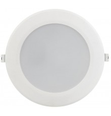 Светильник светодиодный встраиваемый ДВО 1717 белый круг 24Вт 4000К IP40  LDVO0-1717-24-4000-K01  IEK