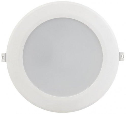 Светильник светодиодный встраиваемый ДВО 1717 белый круг 24Вт 6500К IP40  LDVO0-1717-24-6500-K01  IEK