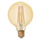 Лампа светодиодная F-LED G95-7W-824-E27 gold (филамент, шар зол, 7Вт, тепл, E27) (20/420)  Б0047662  ЭРА
