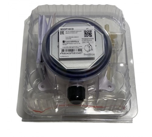 Датчик дифференциального давления канальный, 0...1000Па 4...20мА ЖКЭ =12...30В  SDDP10CD  SE