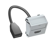 Мультимедийная рамка HDMI Modul45 (серебристый) (MTS-HD F AL1)  6104844  OBO Bettermann