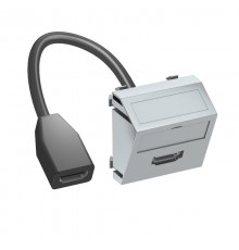 Мультимедийная рамка HDMI Modul45 (серебристый) (MTS-HD F AL1)  6104844  OBO Bettermann