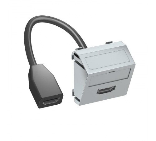 Мультимедийная рамка HDMI Modul45 (серебристый) (MTS-HD F AL1)  6104844  OBO Bettermann