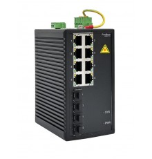 Управляемый промышленный коммутатор Ethernet L2, 8x10/100/1000BaseT, 4x100/1000BaseX SFP  NSETM212T08X04A  SE
