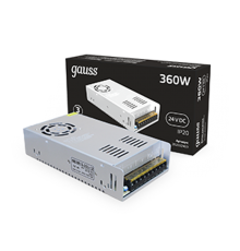 Блок питания 360W 24V IP20 1/36  202002400  Gauss