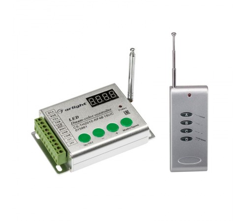 Контроллер CS-TH2010-RF4B 18xIC (12-24V, ПДУ 4кн)  015861  Arlight