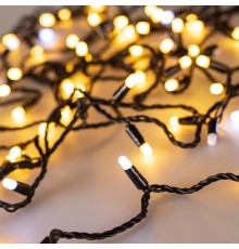 Светодиодная гирлянда ARD-STRING-CLASSIC-10000-BLACK-100LED-MILK-FLASH Warm (230V, 7W) (Ardecoled, IP65)  031208  Arlight