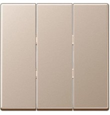 Тройная клавиша для балансирных механизмов выключателей (кнопок); термопласт; шампань; A500  A593BFCH  Jung