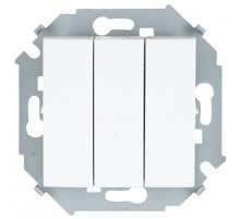 Simon 15 Белый Выключатель 3-кл, 10А 250В, винт. зажим  1591391-030  Simon