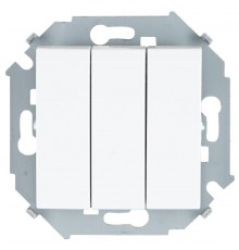 Simon 15 Белый Выключатель 3-кл, 10А 250В, винт. зажим  1591391-030  Simon