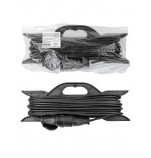 Удлинитель-шнур силовой на рамке, каучук, КГ, IP44, штепс. гнездо с/з, 3700 Вт, 20м Народный  SQ1307-0232  TDM