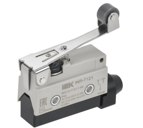 Микровыключатель концевой МП-7121 рычаг с рол. IP40  KKV12-7121-1-64  IEK