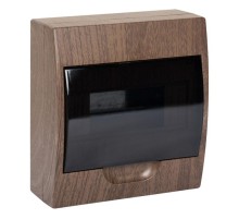 Щит распределительный навесной ЩРН-П- 8 темное дерево IP41 EKF PROxima  pb40-n-8-dark  EKF