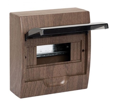 Щит распределительный навесной ЩРН-П- 8 темное дерево IP41 EKF PROxima  pb40-n-8-dark  EKF