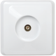 ВЕГА белый Розетка 1-местная телевизионная TV РТВ10-ВБ  EAV10-K01-DM  GENERICA
