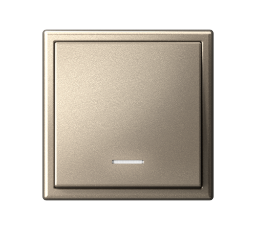 ArtGallery Шампань Выключатель 1-клавишный с подсветкой, 10АХ, механизм, быстрозажим. клем.  GAL000513S  SE