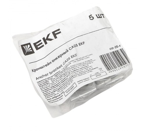 Кронштейн анкерный CА25 инд. упак. (5 шт.)  ca-25-r  EKF