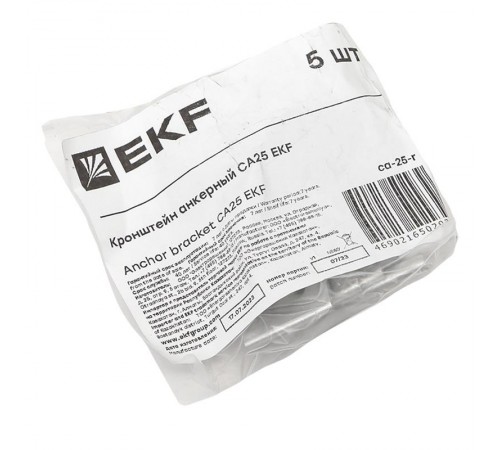 Кронштейн анкерный CА25 инд. упак. (5 шт.)  ca-25-r  EKF