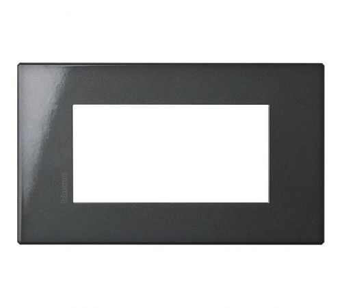 AXOLUTE Air рамка,итальянская модульность, 4 модуля, Антрацит  HW4804HS  Legrand