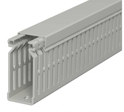 Распределительный кабельный канал LK4 N 60x25x2000 мм (ПВХ,серый) (LK4 N 60025)  6178203  OBO Bettermann