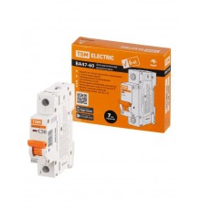 Выключатель автоматический однополюсный ВА47-60 1Р 50А 6кА х-ка С  SQ0223-0082  TDM