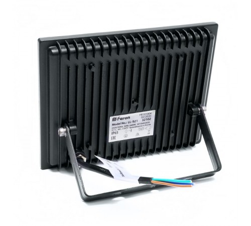 Прожектор светодиодный LL-921 2835 SMD 50W 6400K IP65 AC220V/50Hz, черный 167*198*28 мм  32102  FERON