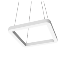 Светодиодный светильник Enso Q 590х590х40 мм 32 Вт 3000 K подвесной RAL9003 белый матовый с рассеивателем опал  V1-R0-0Q524-30000-2003230  VARTON