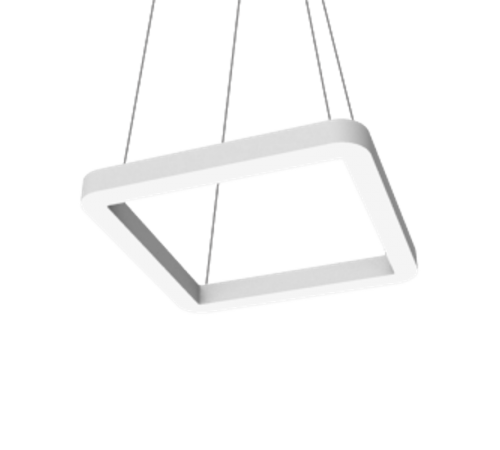 Светодиодный светильник Enso Q 590х590х40 мм 32 Вт 4000 K подвесной RAL9003 белый матовый с рассеивателем опал  V1-R0-0Q524-30000-2003240  VARTON