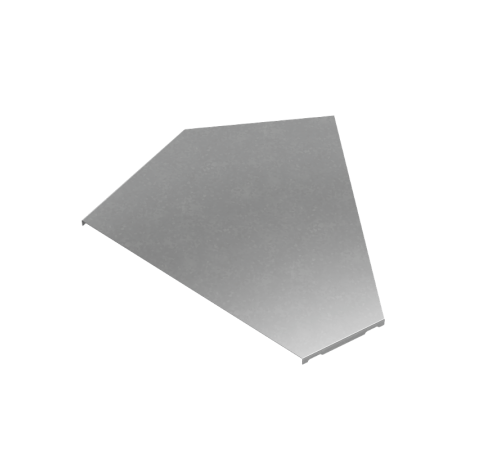 Крышка горизонт. угла 45 гр. 400 мм "ПЛЮС" HD  KGLplus45-400 HD   КМ-профиль