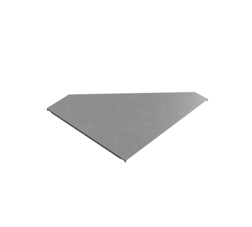 Крышка переходника левого 150-600 мм "ПЛЮС" HD  KPDplus150-600-L HD   КМ-профиль