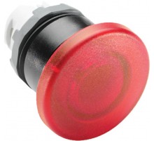 Кнопка MPM1-11R ГРИБОК красная (только корпус) без фиксации с подсветкой 40мм  1SFA611124R1101  ABB