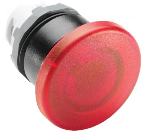 Кнопка MPM1-11R ГРИБОК красная (только корпус) без фиксации с подсветкой 40мм  1SFA611124R1101  ABB