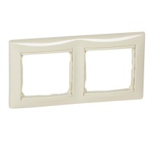Рамка Valena 2 поста горизонтальная, слоновая кость  695632  Legrand