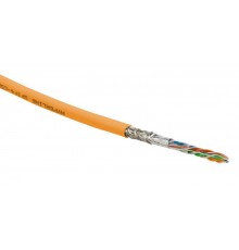 SFUTP4-C5E-S24-IN-PVC-OR-305 (305 м) Кабель витая пара SF/UTP, категория 5e, 4 пары(24 AWG),одножил.(solid) PVC  444637  Hyperline