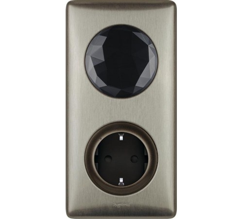 Пакет Умный стартовый Celiane(шлюз WiFi+Розетка умная с/з 16А 230В+главн.беспровод.выкл."Я дома/Я вне дома")графит Netatmo  064828  Legrand