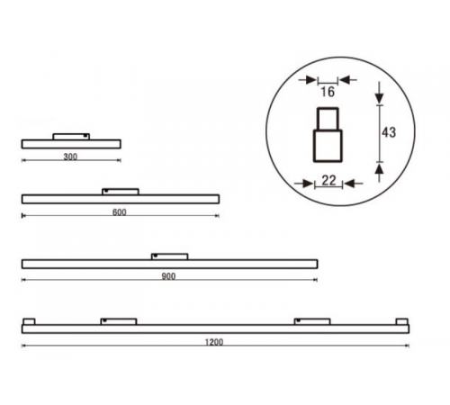 Светильник светодиодный MGN FLAT.OPL/T 12W OPL 930 BK  1900000160  Световые Технологии