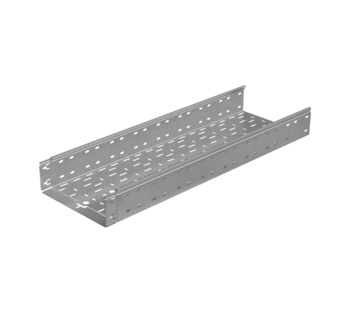 Лоток перф. 100х300х1,5 L6000 мм "Быстрый монтаж ПЛЮС" HD  LPplus100-300-1.5-6000 HD  КМ - профиль
