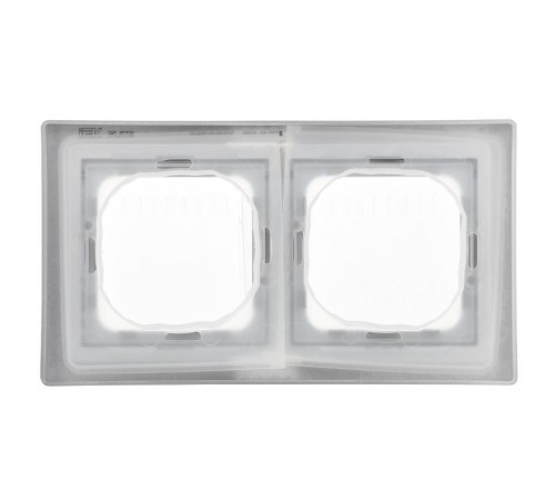 FLITE Рамка 2-местная IP55 Рпро-2-55-ФлА алюминий  FI-M20-32-55-K47  IEK