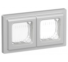 FLITE Рамка 2-местная IP55 Рпро-2-55-ФлА алюминий  FI-M20-32-55-K47  IEK