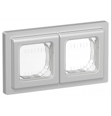 FLITE Рамка 2-местная IP55 Рпро-2-55-ФлА алюминий  FI-M20-32-55-K47  IEK