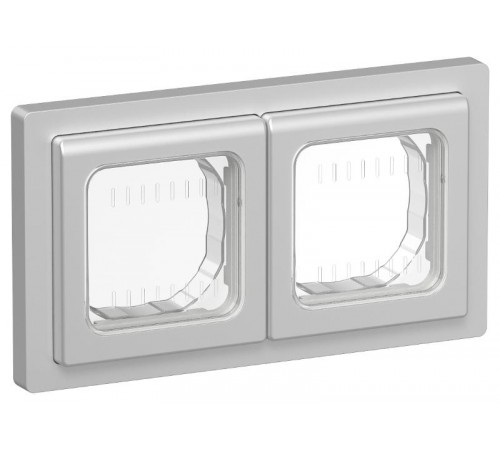 FLITE Рамка 2-местная IP55 Рпро-2-55-ФлА алюминий  FI-M20-32-55-K47  IEK