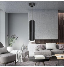 Светильник подвесной (подвес) PL16 BK MR16/GU10, черный, потолочный, цилиндр  Б0055574  ЭРА