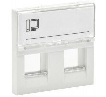 PRIMER Панель лицевая Keystone (2модуля /2входа) белая  PR-KK40D-PLK2-0-2-K01  IEK