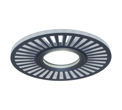 Светильник точечный встраиваемый Backlight BL135 Кругл./узор. Черный, Gu5.3, 3W, LED 4000K  BL135  Gauss