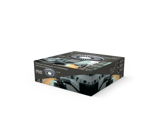 Светильник точечный встраиваемый Backlight BL135 Кругл./узор. Черный, Gu5.3, 3W, LED 4000K  BL135  Gauss