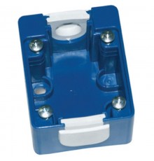 Коробка монтажная для розетки встраиваемой. Голубая. IP44  DISB038BU  DKC