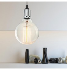 Светильник накладной подсветка PL13 E27 - 8 CH , цоколь Е27, провод 1 м, цвет хром (60/360)  Б0048529  ЭРА