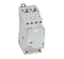 Контактор CX 4П 400В катушка 24В 25A 2НО+2НЗ 2 модуля, переменный ток АС 412509  Legrand