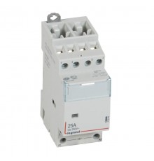 Контактор CX 4П 400В катушка 24В 25A 2НО+2НЗ 2 модуля, переменный ток АС 412509  Legrand