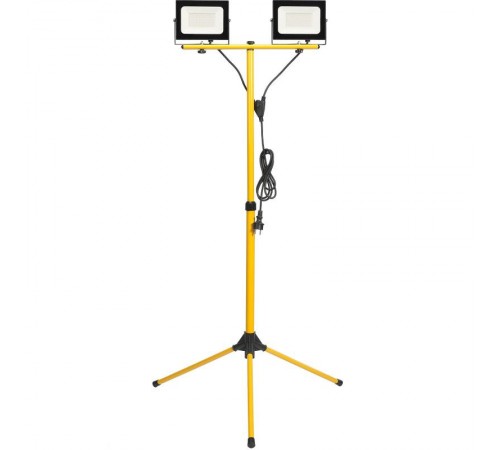 Прожектор светодиодный  СДО 06-2x50Ш штатив 6500К IP65 черный  LPDO606-2X050-65-K02  IEK